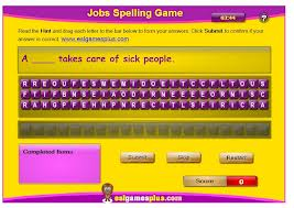 JOBS SPELLING GAME